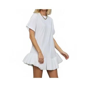 NEW HERSKIND morgan mini dress in white